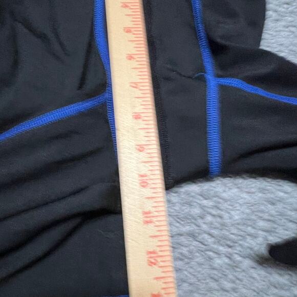 Nike Pro Combat Pants Mens Medium Black Blue Athletic Leggings Performance - Picture 9 of 9